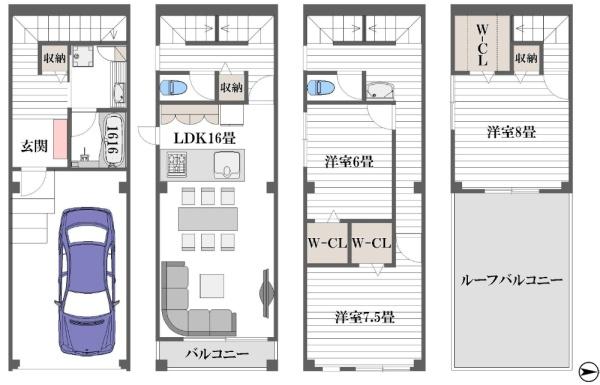 大阪市住之江区浜口西２丁目の中古一戸建