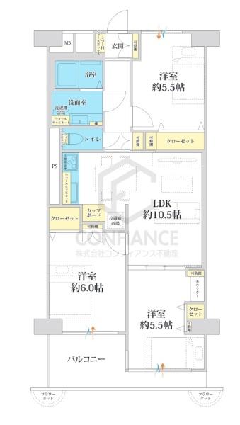 エバーグリーン住吉(間取り)