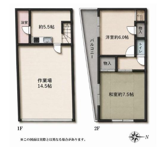 万代6丁目　店舗付き住宅
