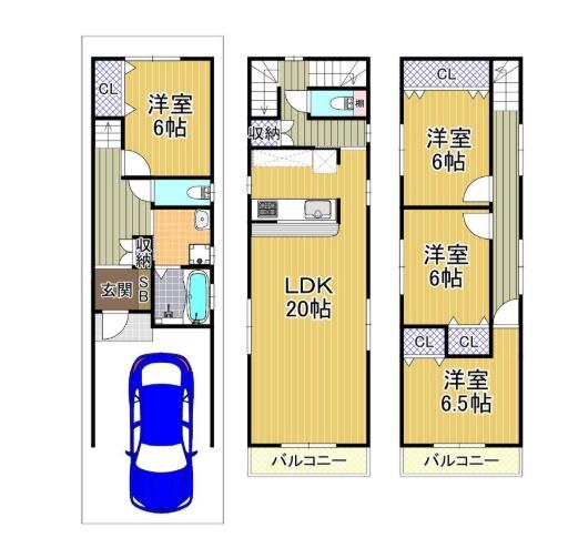 大阪市阿倍野区昭和町４丁目の新築一戸建