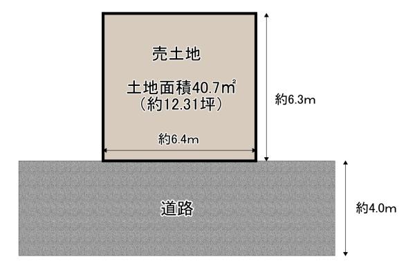 大阪市城東区古市1丁目の土地(間取り)