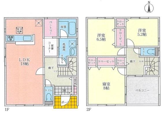 橿原市新口町第2全4棟　1号棟