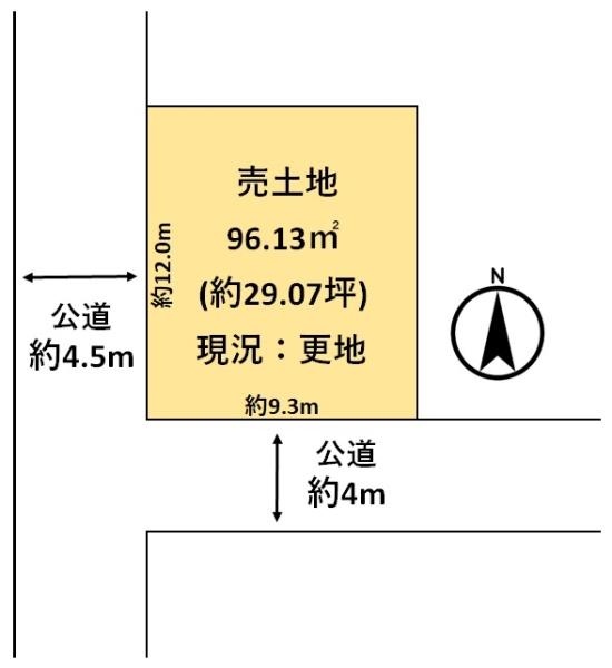 橿原市縄手町の売土地