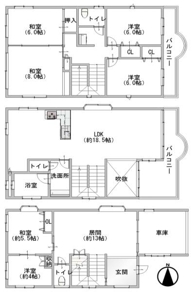 桜井市大字粟殿の中古一戸建て
