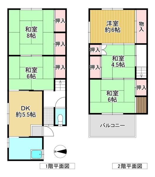 大和高田市中三倉堂２丁目の中古一戸建て