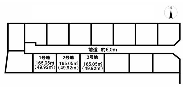 桜井市大福　全3区画1号地