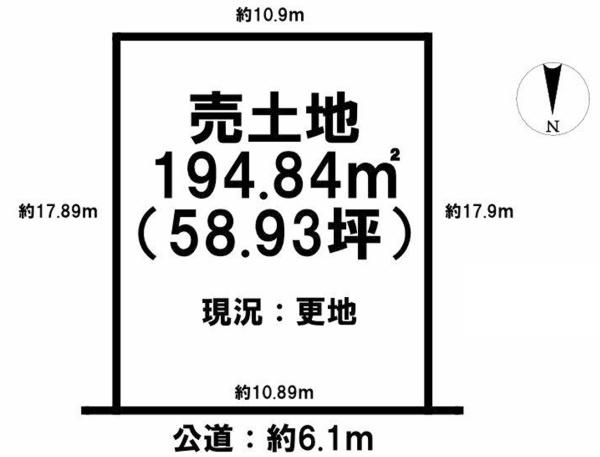 桜井市大福　全1区画1号地