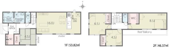 橿原市常盤町第1期　全5区画2号棟
