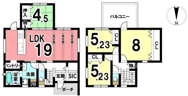 葛城市笛堂　全4区画1号地