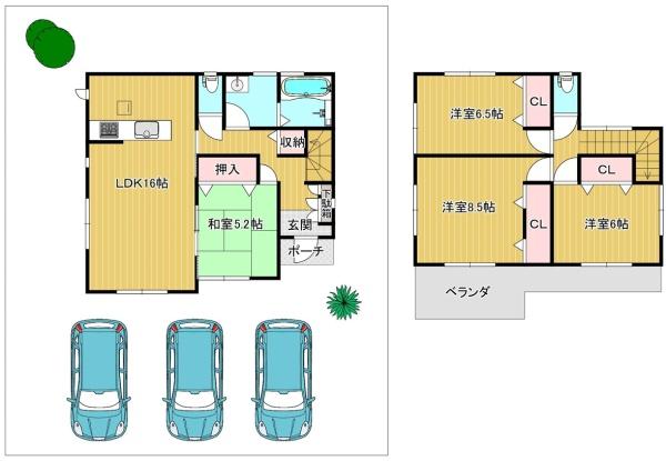 橿原市白橿町8丁目　中古戸建