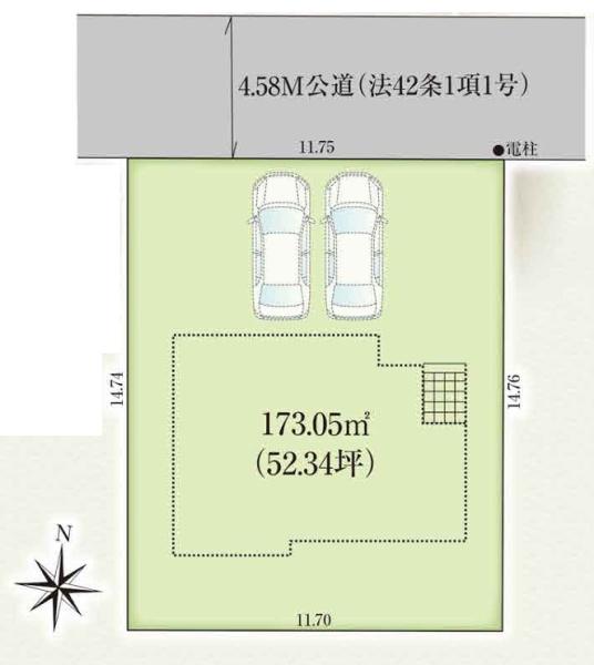 橿原市菖蒲町３丁目の土地