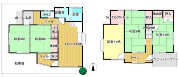 橿原市中曽司町の中古一戸建て