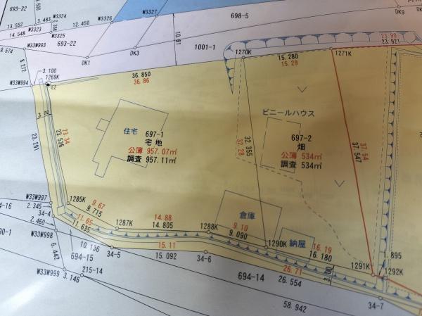 東神楽町字東神楽６９７番１.２土地