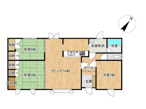 旭川市忠和八条６丁目の中古一戸建て