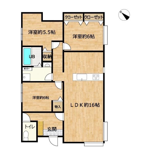 神居5条3丁目戸建