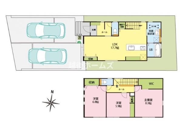 Ｂ棟　江南区亀田新明町１丁目