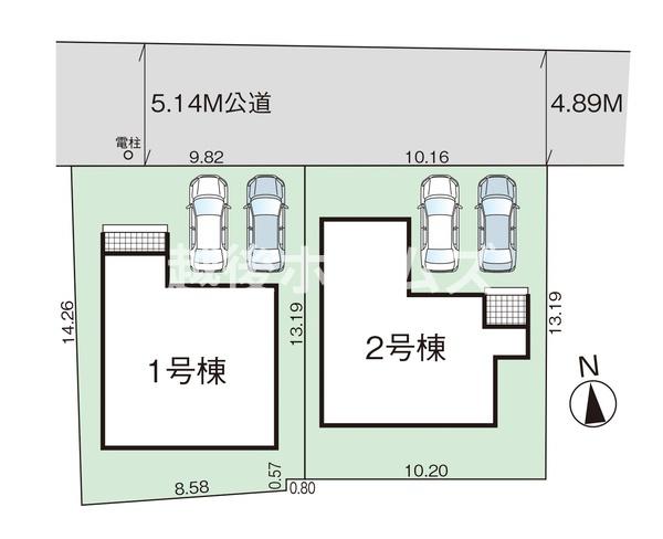 １号棟　新発田市大手町２丁目　グラファーレ　全２棟