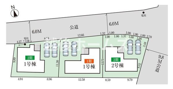 １号棟　阿賀野市曽郷　２期　グラファーレ　全２棟