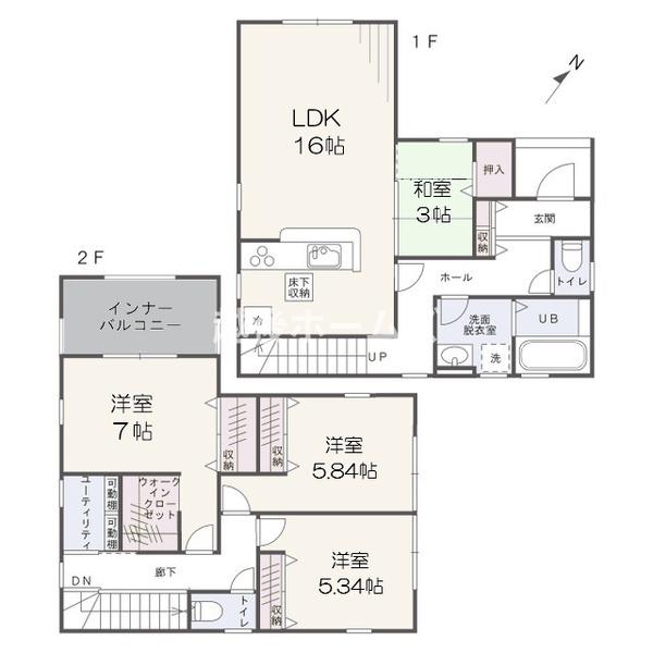 ２号棟　西区小針２丁目　第５　リーブルガーデン