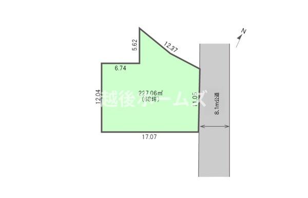売地　村上市羽黒町