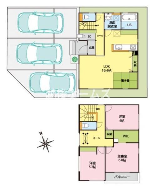 A棟北区新崎2丁目