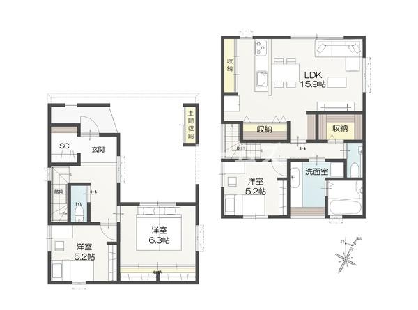 新築戸建　中央区弁天橋通１丁目