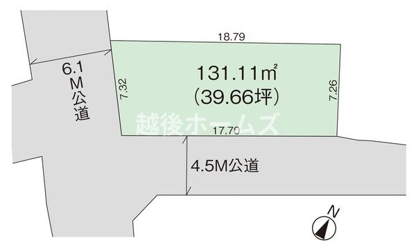 建築条件付　江南区亀田水道町５丁目　グラファーレ