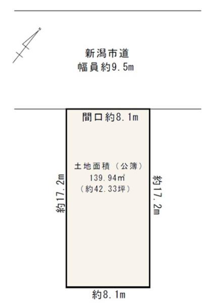 建築条件なし　西区小針４丁目