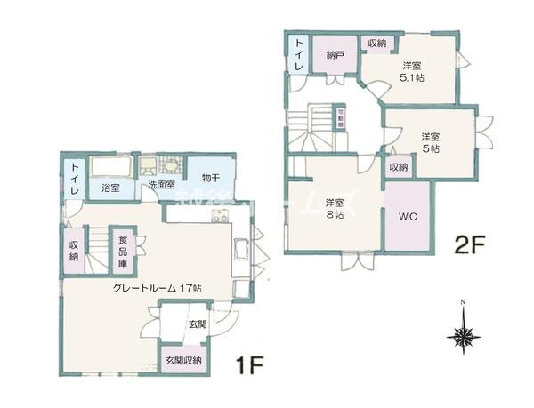 西区五十嵐２の町