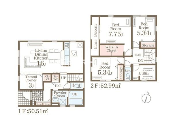 １号棟　新発田市豊町２丁目　第５　リーブルガーデン