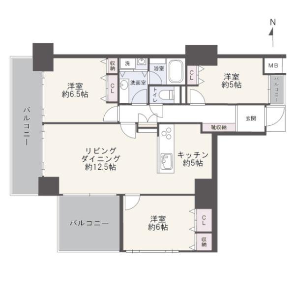 ダイアパレスロイヤルシティ東幸町東棟　１３階