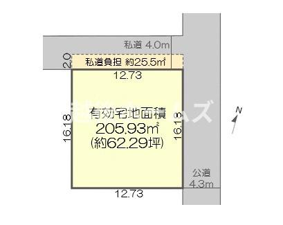 新潟市西区寺尾東３丁目の土地