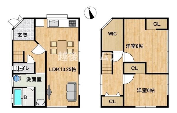 村上市杉原の中古一戸建て