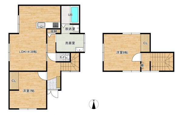 中古戸建　東区紫竹７丁目