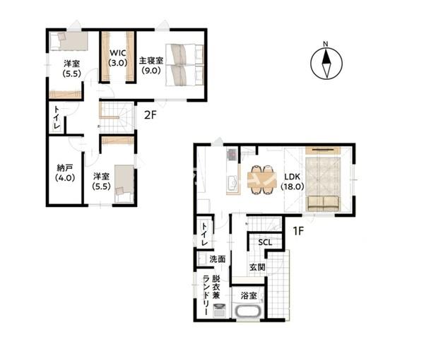 １号棟　五泉市三本木２丁目　エテルナ