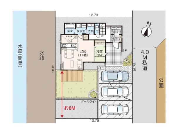 新築戸建　中央区紫竹山７丁目　グラファーレ