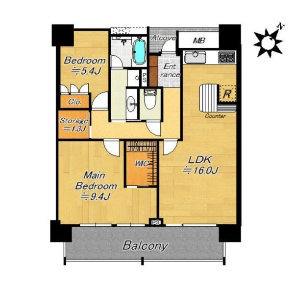 グランドメゾン西大畑　１３階