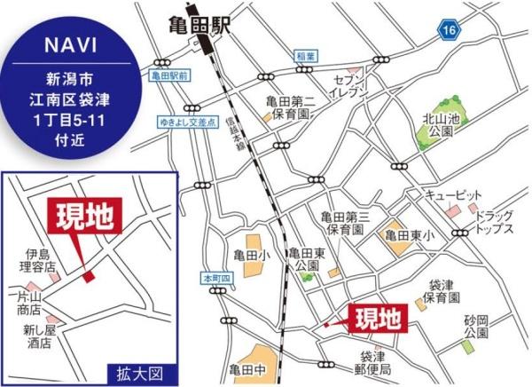 新潟市江南区袋津１丁目の土地