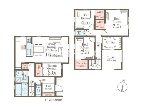 １号棟　新発田市豊町４丁目　第６　リーブルガーデン