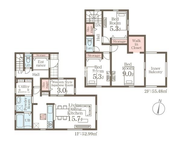 ２号棟　新発田市豊町４丁目　第６　リーブルガーデン