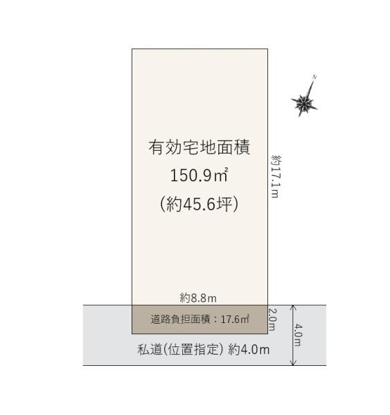 売地 建築条件なし 東区中山1丁目