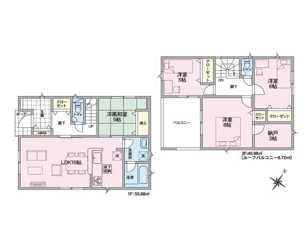 3号棟 江南区亀田中島4丁目 第3 クレイドルガーデン