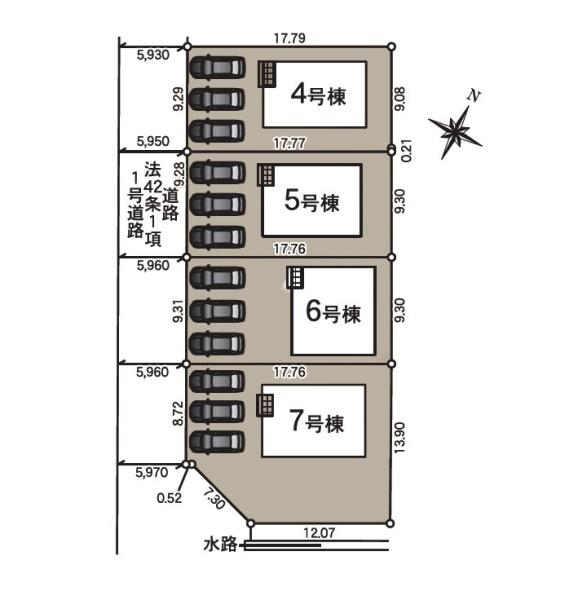 ５号棟　江南区亀田中島４丁目　第３　２期　クレイドルガーデン