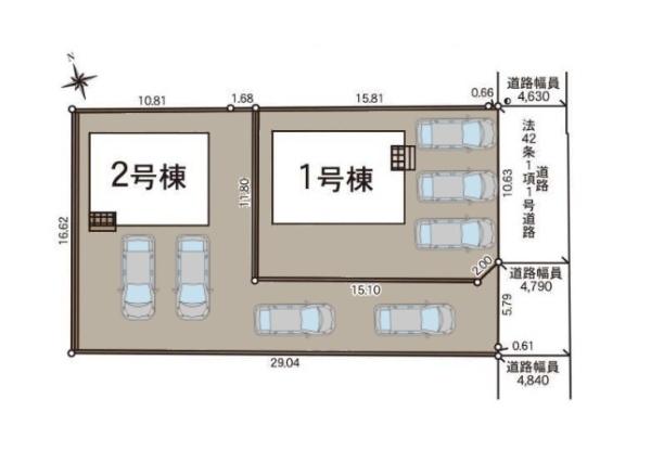 １号棟　阿賀野市外城町　第２　クレイドルガーデン
