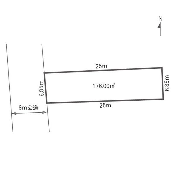 建築条件なし　土地　長岡市大山２丁目