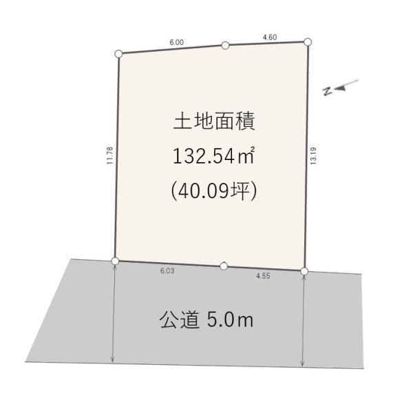 建築条件なし　土地　西蒲区鱸