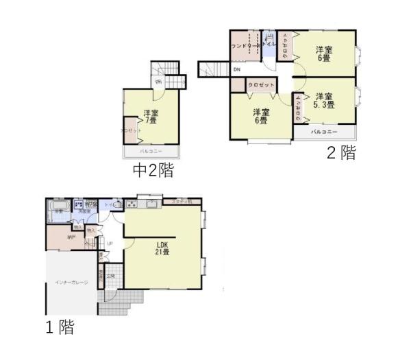 中古戸建　中央区山二ツ３丁目