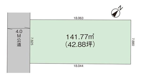 建築条件付　土地　江南区亀田水道町２丁目　４期　グラファーレ