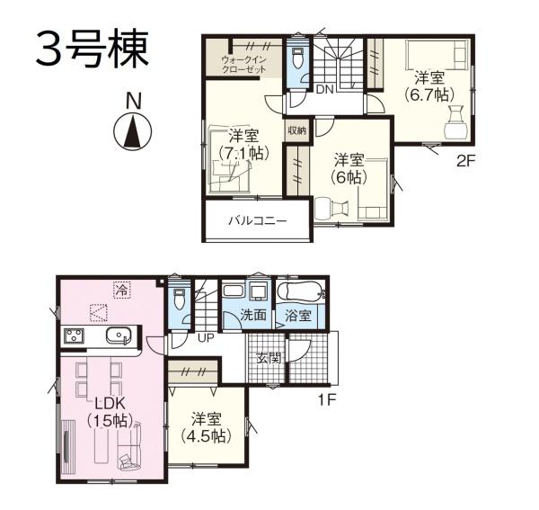 ３号棟　上越市木田１丁目　グラファーレ　全３棟