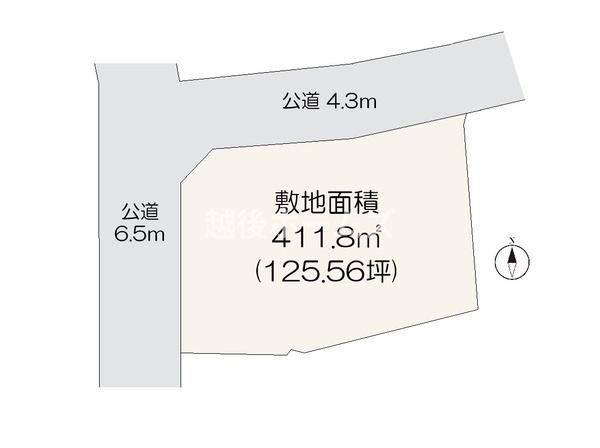 売地　上越市御殿山町
